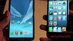 Samsung Galaxy Note 2 Vs. iPhone 5! Battle Of The Fastest Superphones Of 2012