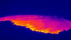 Thermal video shows moment world's largest volcano erupts