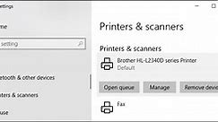 How to Manage a Printer in Windows 10