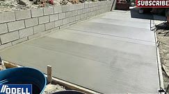 How to Build a Retaining Wall and Pour a Concrete Slab