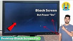 How To Fix "Desktop Black Screen" Problem 2023 | Computer Black Screen Windows 10/11