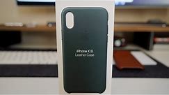 Official iPhone XS Leather Case