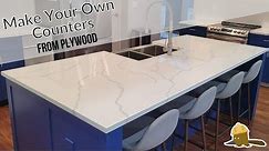 How to Make Your Own Faux Marble Countertops From Plywood and Save Thousands $$$
