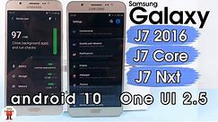 How to Update Galaxy J7 (2016)/ J7 Core/ J7 Nxt to Android 10 Q (One UI 2.5)