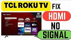 TCL ROKU TV HDMI PORTS NOT WORKING