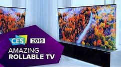 Watch LG's amazing rollable OLED TV in action at CES 2019