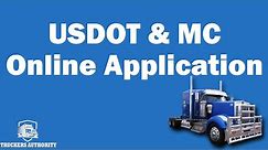 USDOT & MC Authority Application - Online Process. Step by Step