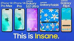 iPhone 14 Pro Max vs Galaxy S22 Ultra vs Z Fold 4 vs Z Flip 4 - Battery Test