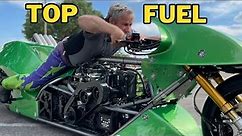 Learning to Ride the World's Most POWERFUL Motorcycle - 1,500HP Top Fuel Bike!