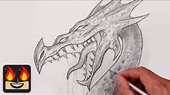 How To Draw a Mythical Dragon | Sketch Tutorial