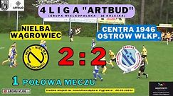 Nielba Wągrowiec vs. Centra 1946 Ostrów Wlkp. (4 liga - 22 kolejka - 1 połowa meczu) 06.04.2024r.