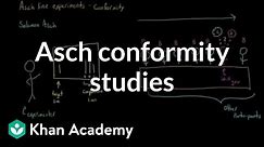 Asch conformity studies (Asch line studies) | Behavior | MCAT | Khan Academy