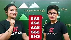 Class 9 Maths Triangles| Introduction & All Basic Concepts in Easy way | Congruent Triangles | CBSE