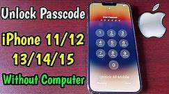 Unlock Passcode iPhone 11/12/13/14/15 Pro Max | How To Unlock iPhone If Forgot Passcode