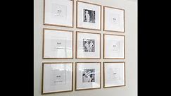 How to hang a gallery wall perfectly in 15 minutes or less.