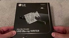 Unboxing the LG Ultra Slim Portable UHD 4K/Blu-ray/DVD+/-RW Drive