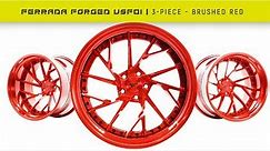 USF01 3-Piece | Brushed Red | Ferrada Forged