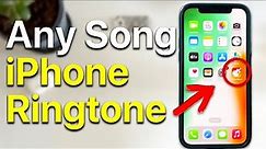 How to set ANY song as iPhone Ringtone (under 3 minutes) | in 2024