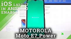 Get iOS Launcher & Install Apple Layout - MOTOROLA Moto E7 Power