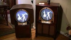 A Pair of 1950 Zenith Porthole TV's