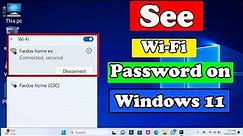 How To See Conneted WiFi Password On Windows 11