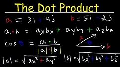 Dot Product of Two Vectors