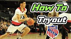 How To Tryout for an AAU Basketball Team