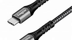 Fasgear USB C to USB C Cable, 6ft 10Gbps USB 3.1 Gen 2 Type C 100W Fast Charge 5A Power Delivery, 4K@60Hz Video Output, Compatible for Quest,MacBook,Matebook,SSD and Other USB-C Device (Black)