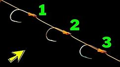 BEST WAY To Tie Multiple Hooks To One Line | Fishing Knots