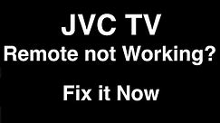 JVC Remote Control not Working - Fix it Now