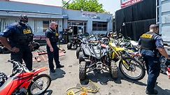 33 illegal dirt bikes and ATVs seized from Northwest Baltimore business