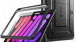 SUPCASE Unicorn Beetle Pro Series Case for iPad Mini 6th Generation 8.3 Inch (2021), Support Apple Pencil Charging with Built-in Screen Protector Full-Body Rugged Kickstand Protective Case (Black)