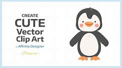 Create Cute Vector Clip Art in Affinity Designer - PENGUIN