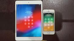 iPhone 5s vs iPad mini 2 on iOS 12 boot up test #iphone5s #ipadmini2 #ios12