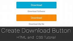 How to Create Download Button HTML and CSS