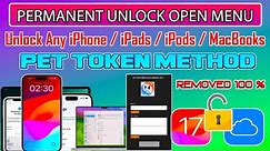 👀 Permanent Unlock iCloud Any iPhone/iPad Open Menu PET Token iOS 17 Solution iPhone Forget Password