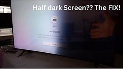 Half Black Screen EASY FIX! (Samsung UN55U7300F)