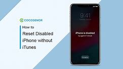 How to Reset Disabled iPhone without iTunes