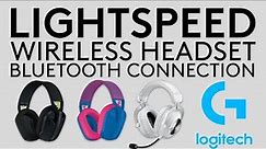How to connect your Logitech LIGHTSPEED Wireless Headset with Bluetooth