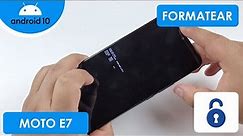 Formatear Motorola Moto E7 | Android 10
