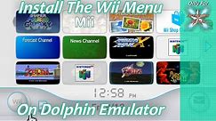 [PC/ROG Ally] Install The Wii System Menu On Dolphin Emulator