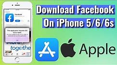 How To Download Facebook in iOS 9/10/11/12 | Install Facebook on iPhone 5/5s/6