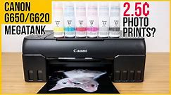 Canon G650/G620 MegaTank photo printer review | Very low costs prints | Quality, speed, features