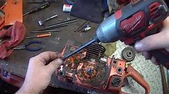 how to - husqvarna 55 51 chainsaw full tear down disassembly