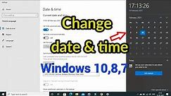 How to change date and time in windows 10 | Computer Mein Date and Time Kaise Set Kare