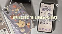 iphone 11 unboxing (purple) in 2022 + accessories ☆〜 | indonesia