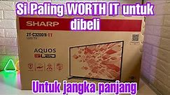 Review & unboxing tv led sharp 32 inch type 2T C32DD1I