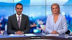 Waleed and Sarah Harris apologise for laughing at X-rated Jesus joke