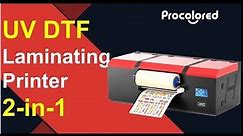 UV Printer for Small Business(2022 NEW) UV Printer and Laminator 2-in-1 UV DTF Transfer Printer