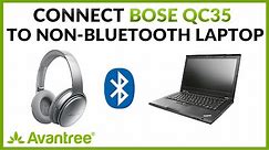 How to connect Bose QC35ii with a Laptop/Computer via Bluetooth USB Dongle Adapter